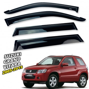 Дефлекторы окон Suzuki Grand Vitara 2005-2015 4D накладные (DEFL) Q2